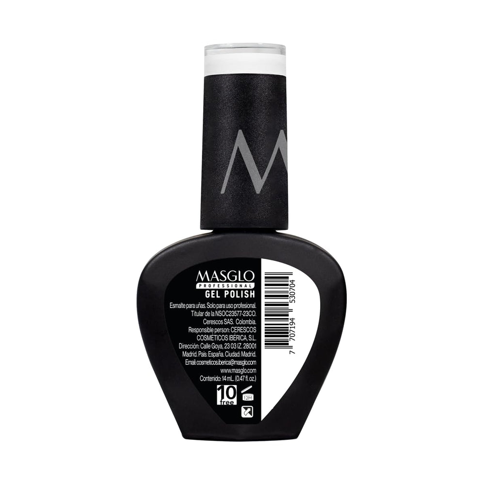 MASGLO gel polish flat brush in action for precise, smooth application.