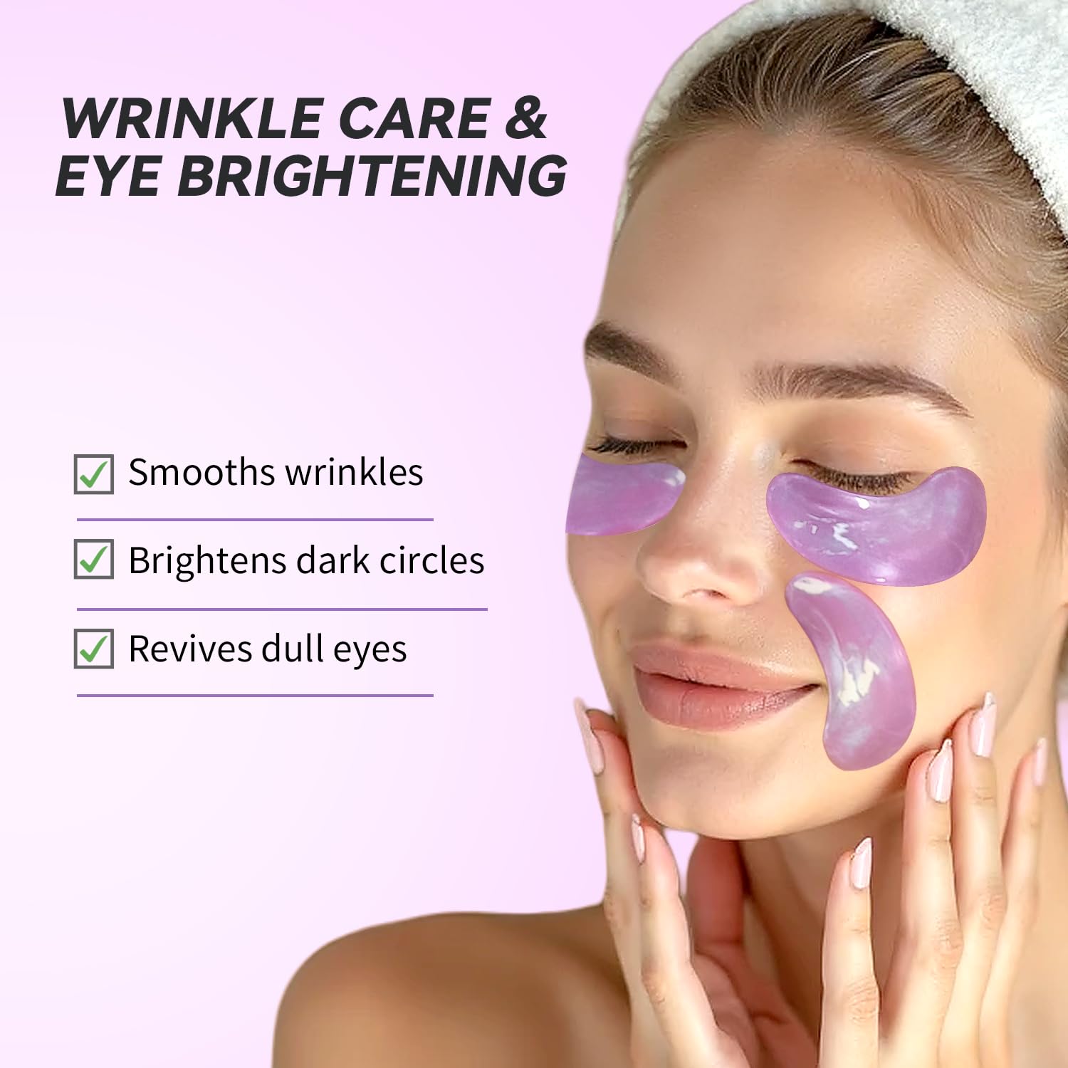 Maskiss eye patches help reduce discoloration around the eyes