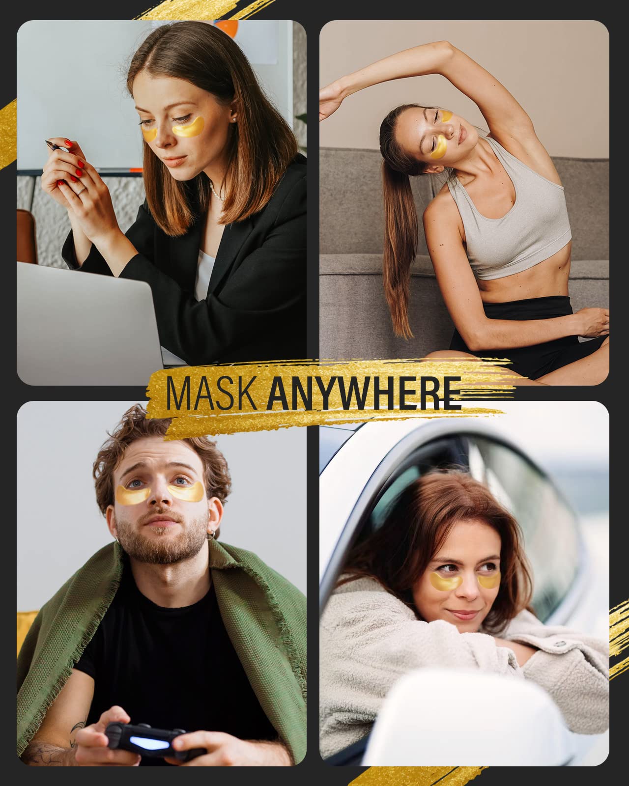 Maskiss collagen eye patches illustrating anti-aging-inspired care