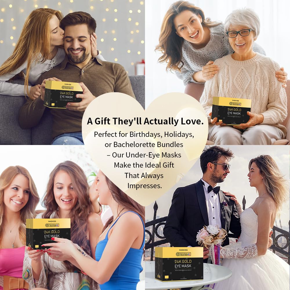Maskiss night routine with 24k eye patches for nighttime use