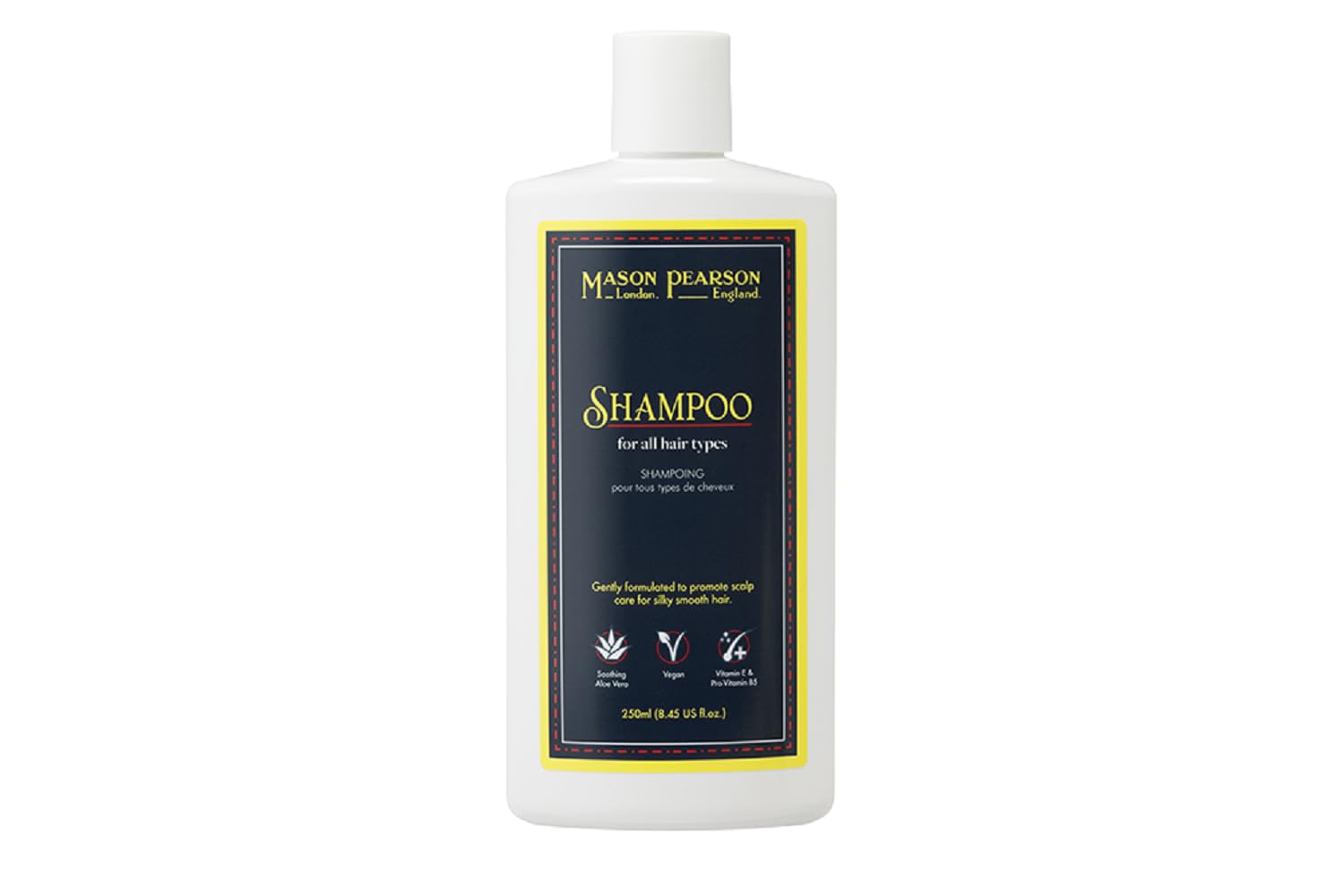 Mason Pearson Shampoo bottle pour highlights even oil distribution for all hair types