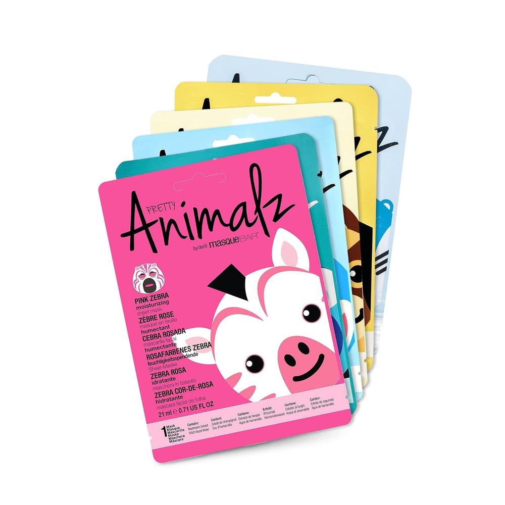 Masque BAR Pretty Animalz panda face mask hydrates for a radiant, plump complexion.