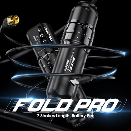 MAST TATTOO Fold Pro battery pack with two replaceable cells for longer runs