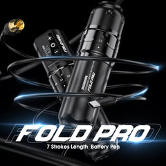 MAST TATTOO Fold Pro battery pack with two replaceable cells for longer runs