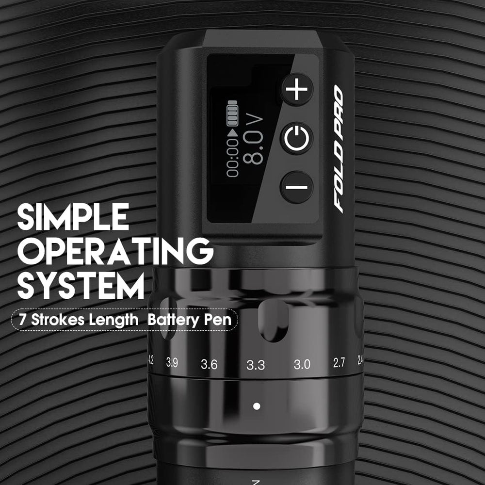 MAST TATTOO Fold Pro ergonomic grip for comfortable control during long sessions