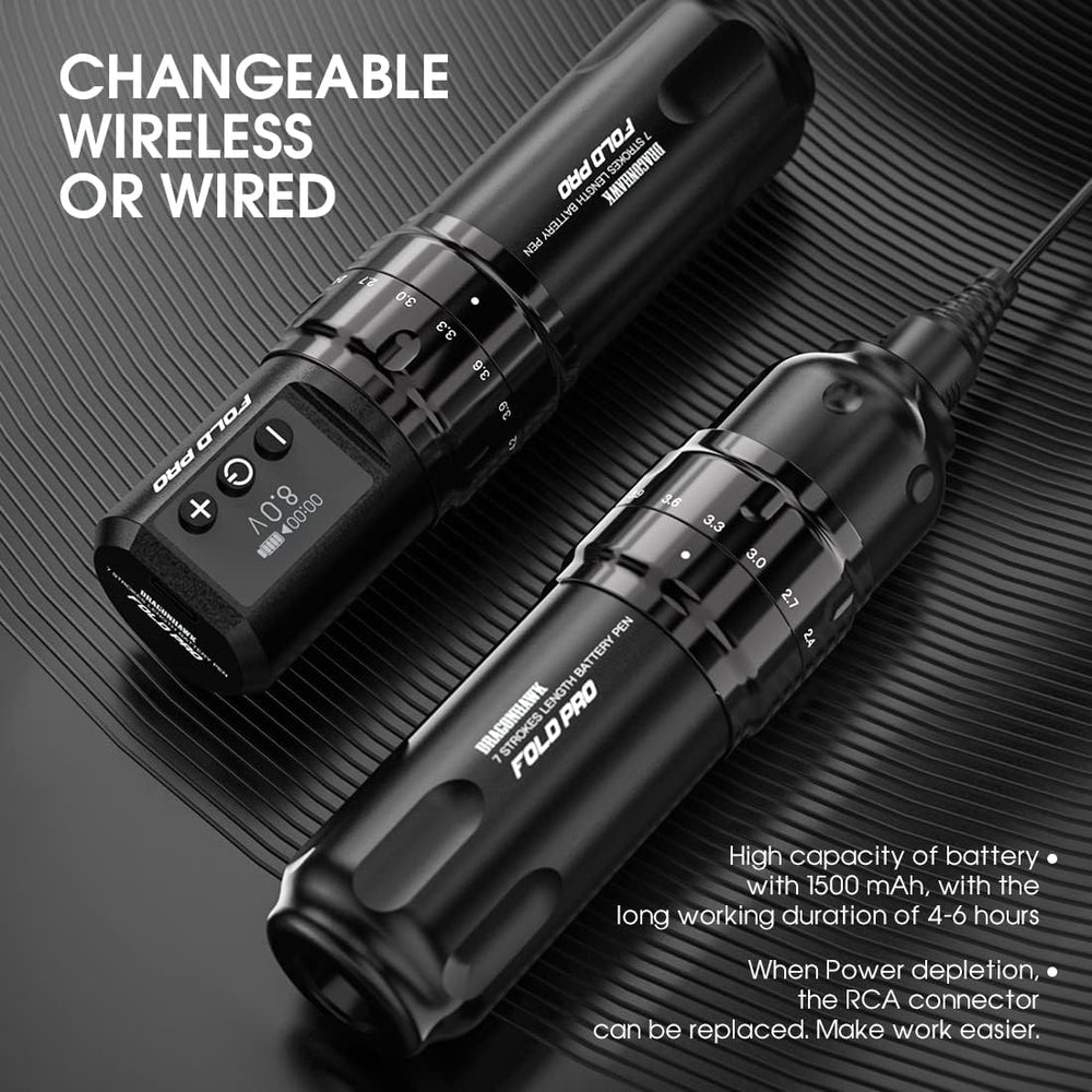 MAST TATTOO Fold Pro stroke adjustment knob for quick length changes during a session