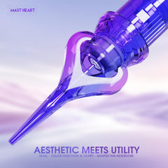 Mast Heart needles pack image highlighting color gradients for vibrant visuals