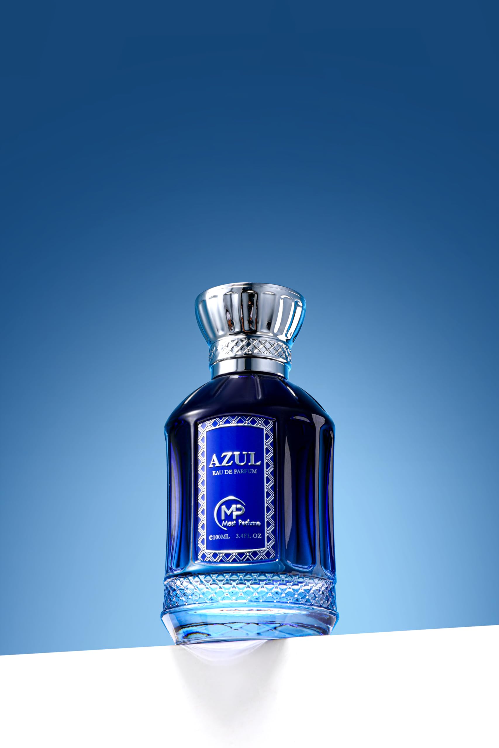 Mast Perfume Azul EDP base notes amber, woods, musk for lasting warmth.