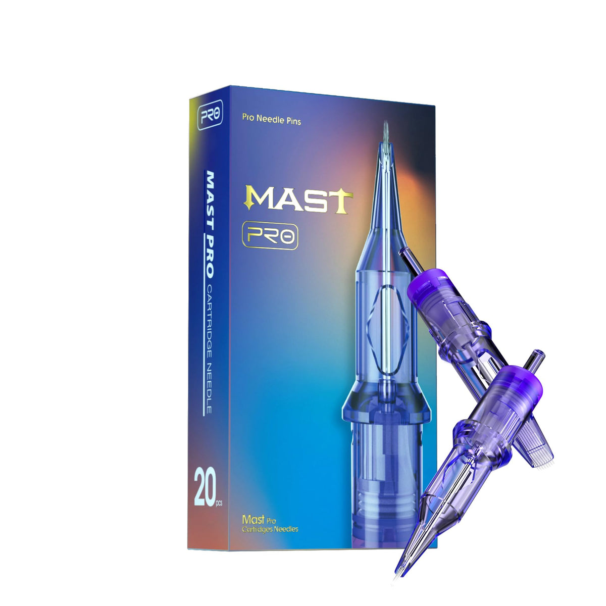 MAST PRO 20-piece disposable cartridge set for precise sessions.