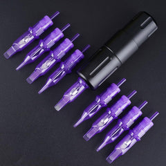 Purple needles deliver precise shading detail.