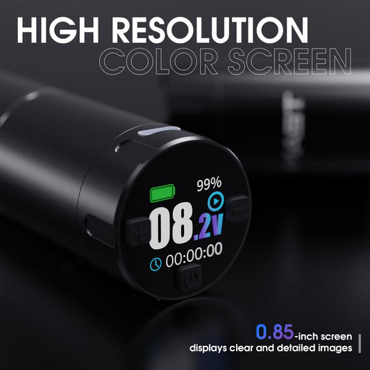 MAST TATTOO A1 Pro battery life up to 12 hours for extended practice.