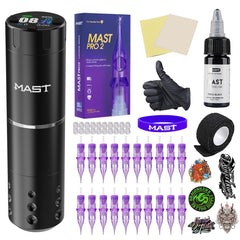 MAST TATTOO A1 Pro cordless pen with LED display enables precise parameter control.