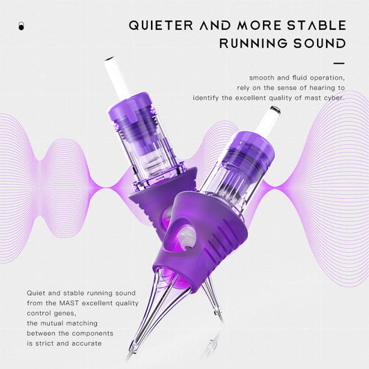 MAST TATTOO Cyber needles inner membrane for smoother sessions and reduced ink spit-back.