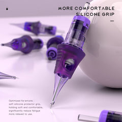 MAST TATTOO Cyber needles one-piece needle and plunger overmold for stability.