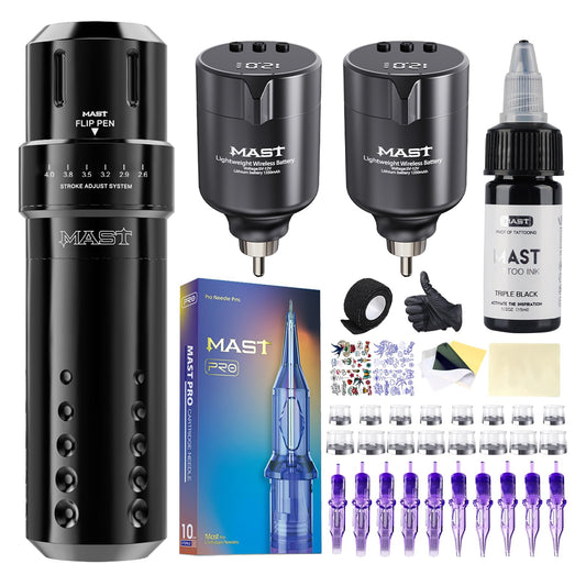 MAST TATTOO flip pen machine for precise lines during practice