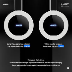 Mast Tattoo Flyb includes USB-C charger for quick top-ups.
