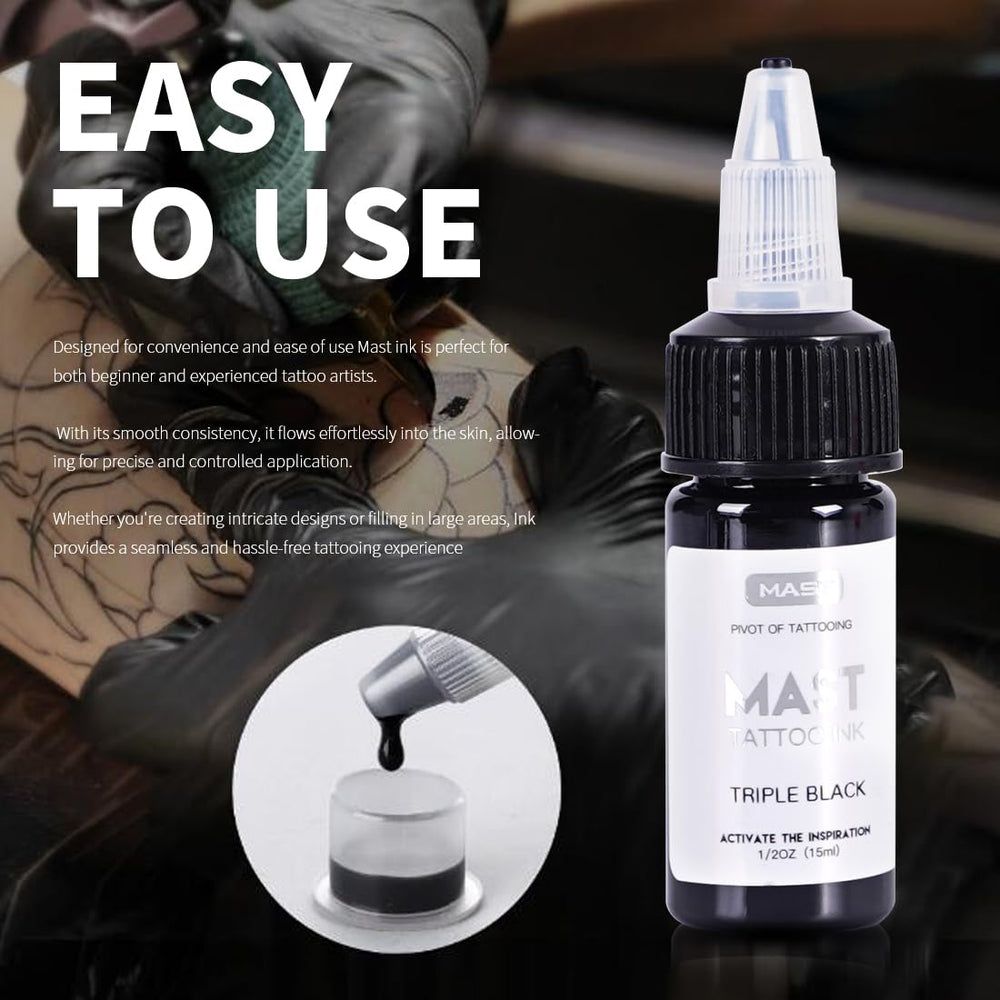 MAST TATTOO USA-made label signals professional-grade ink.