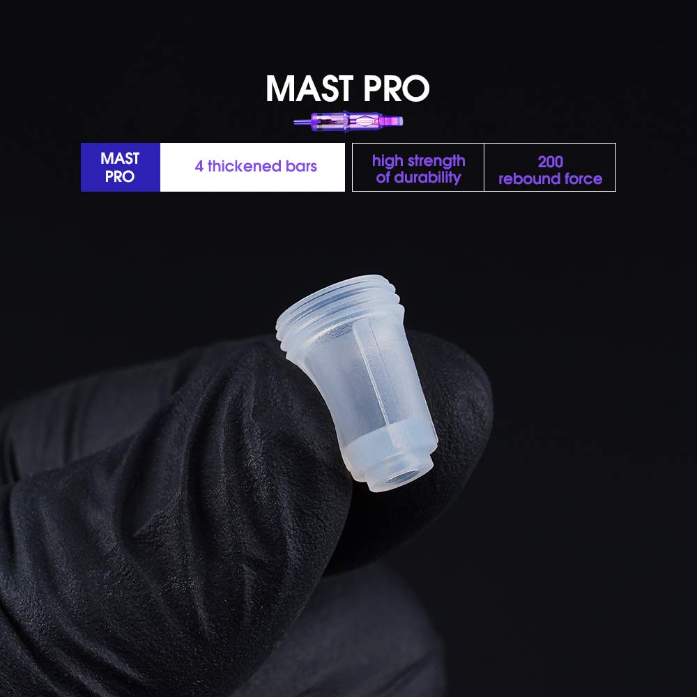 MAST TATTOO Precision cartridges deliver steady feed and control.