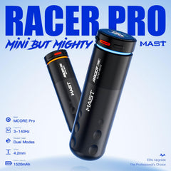 Mast Tattoo Racer Pro display panel highlights high-resolution readouts for stable power and control.