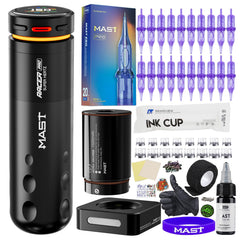 Mast Tattoo Racer Pro overview shows a wireless kit designed for precise lines and shading.