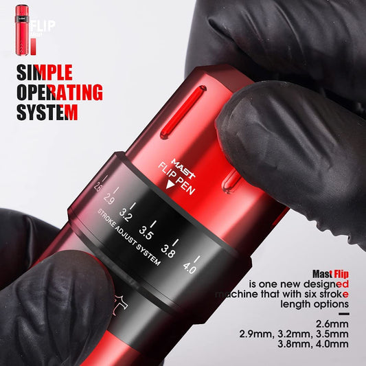 MAST TATTOO rechargeable batteries for longer practice sessions