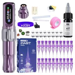 MAST TATTOO Tour2 Pro cordless machine shown for portable, fatigue-free daily use
