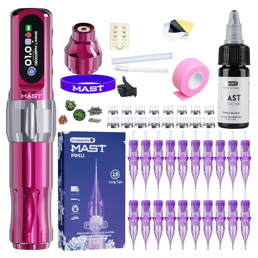Mast Tattoo Tour2 Pro cordless pen kit for beginners with ergonomic grip