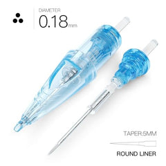 MAST TATTOO WJX 0403RL needle closeup highlights precision for tight lines.