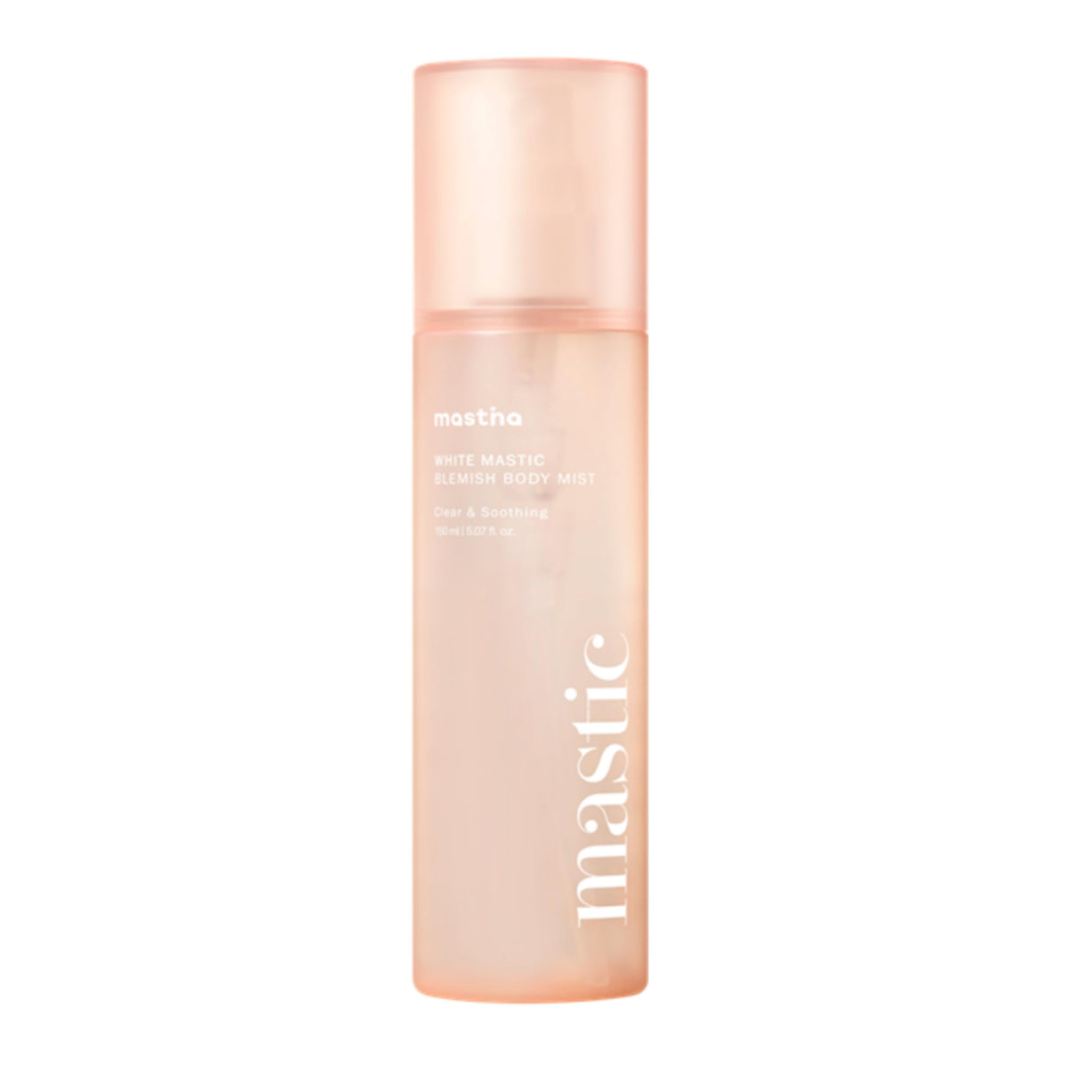 MASTINA White Mastic Cooling Body Mist bottle front for quick hydration
