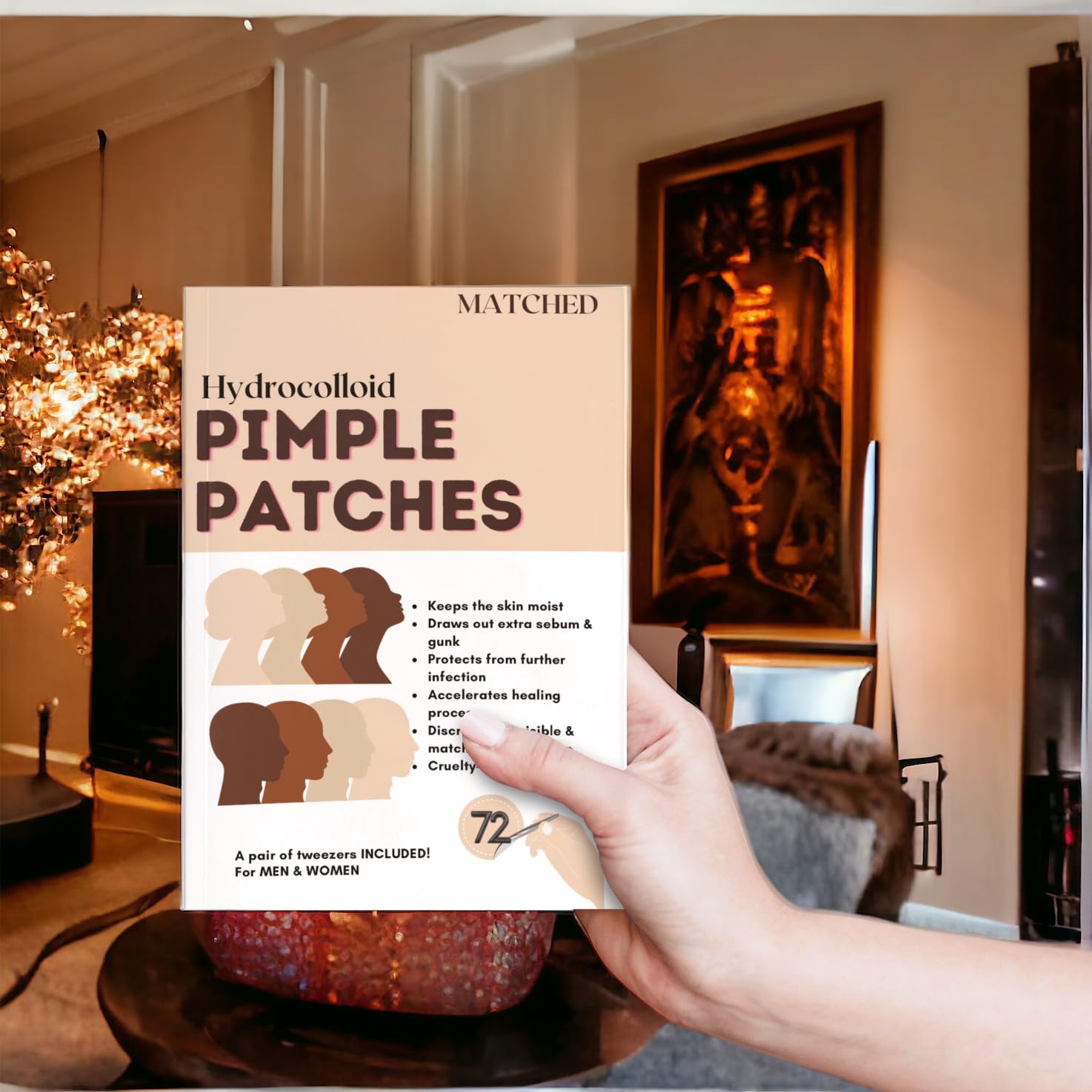 MATCHED patch acts as a protective cover to deter picking.