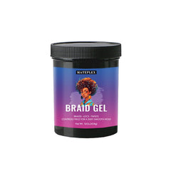 MATEPLEX Braid Gel 16oz bulk bottle delivers long-lasting hold without flaking