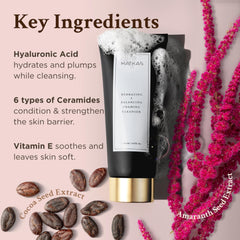 MATKAS cleanser packaging-closeup highlights premium design and ingredients