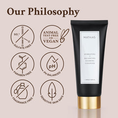 MATKAS cleanser skin-silky-result implies soft, comfortable post-cleanse glow