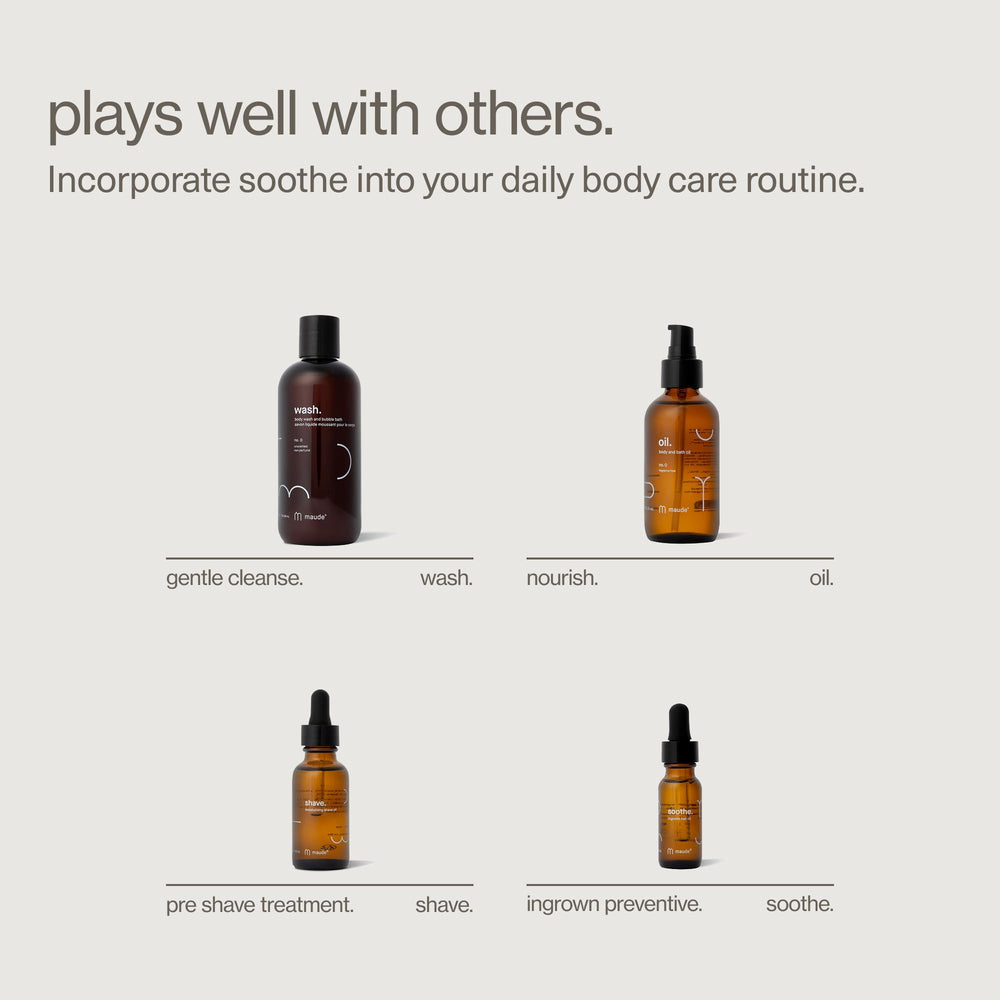 Maude Soothe made in USA badge on pack emphasizes quality manufacturing.