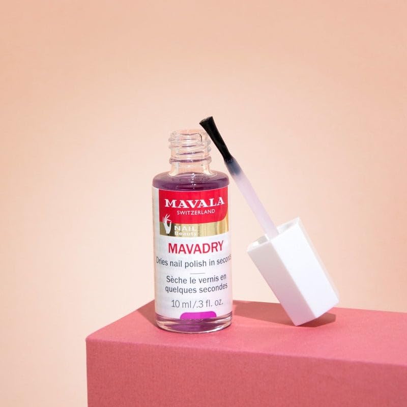 Mavala Mavadry packaging and product display in store.