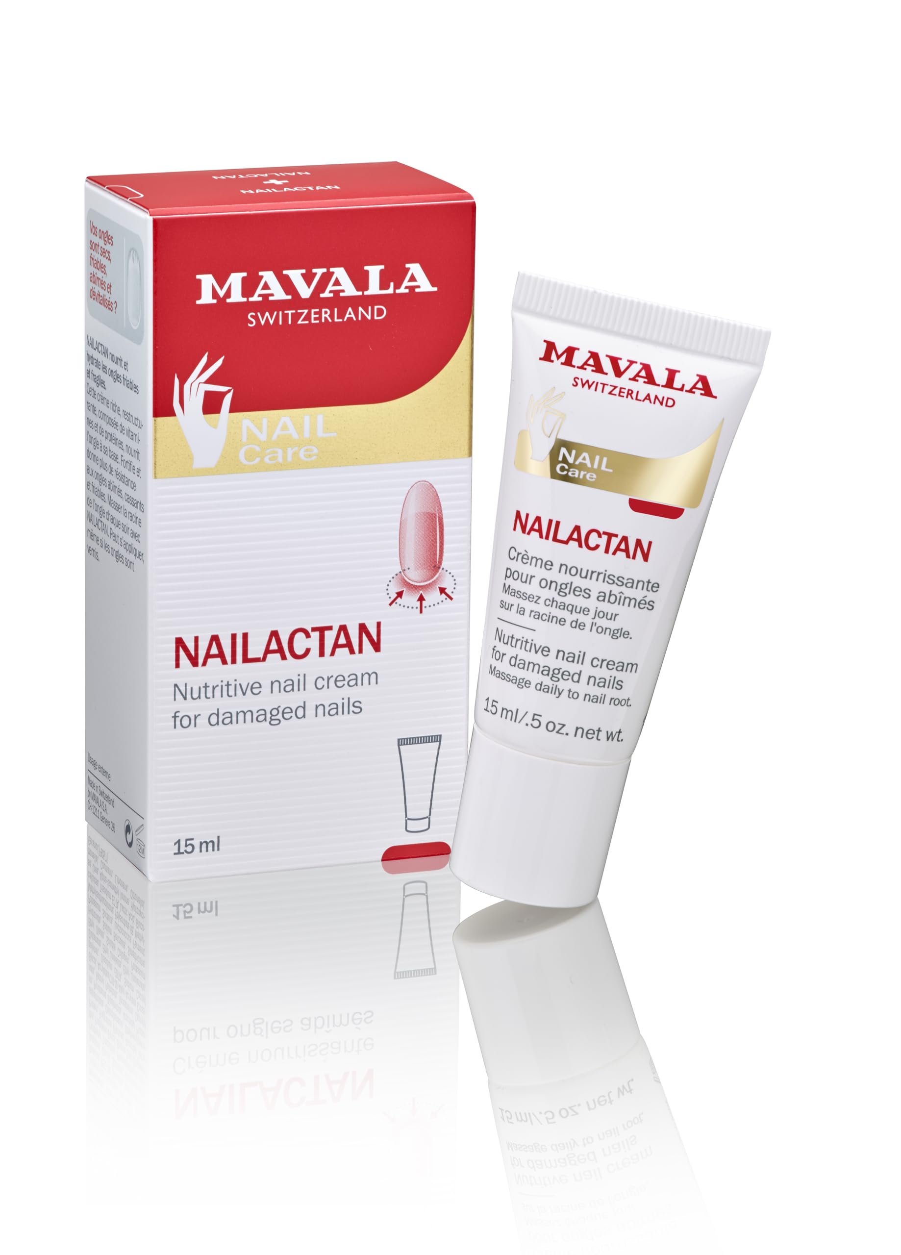MAVALA Nailactan nourishing cream for nails and cuticles, delivering deep hydration.