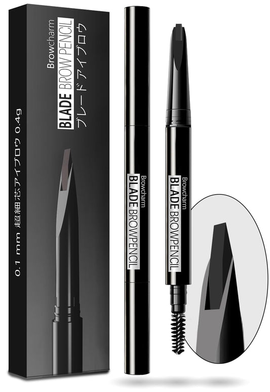 MAVENI Browcharm 0.1mm tip close-up showing precise micro strokes for natural brows.