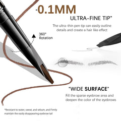 MAVENI Browcharm flat blade tip for precise definition and fill in sparse areas.