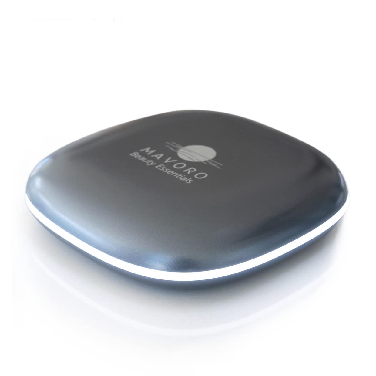 Mavoro LED travel mirror compact with bright illumination for on-the-go makeup.