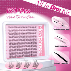 Mavphnee CC curl lash clusters for natural lift and definition