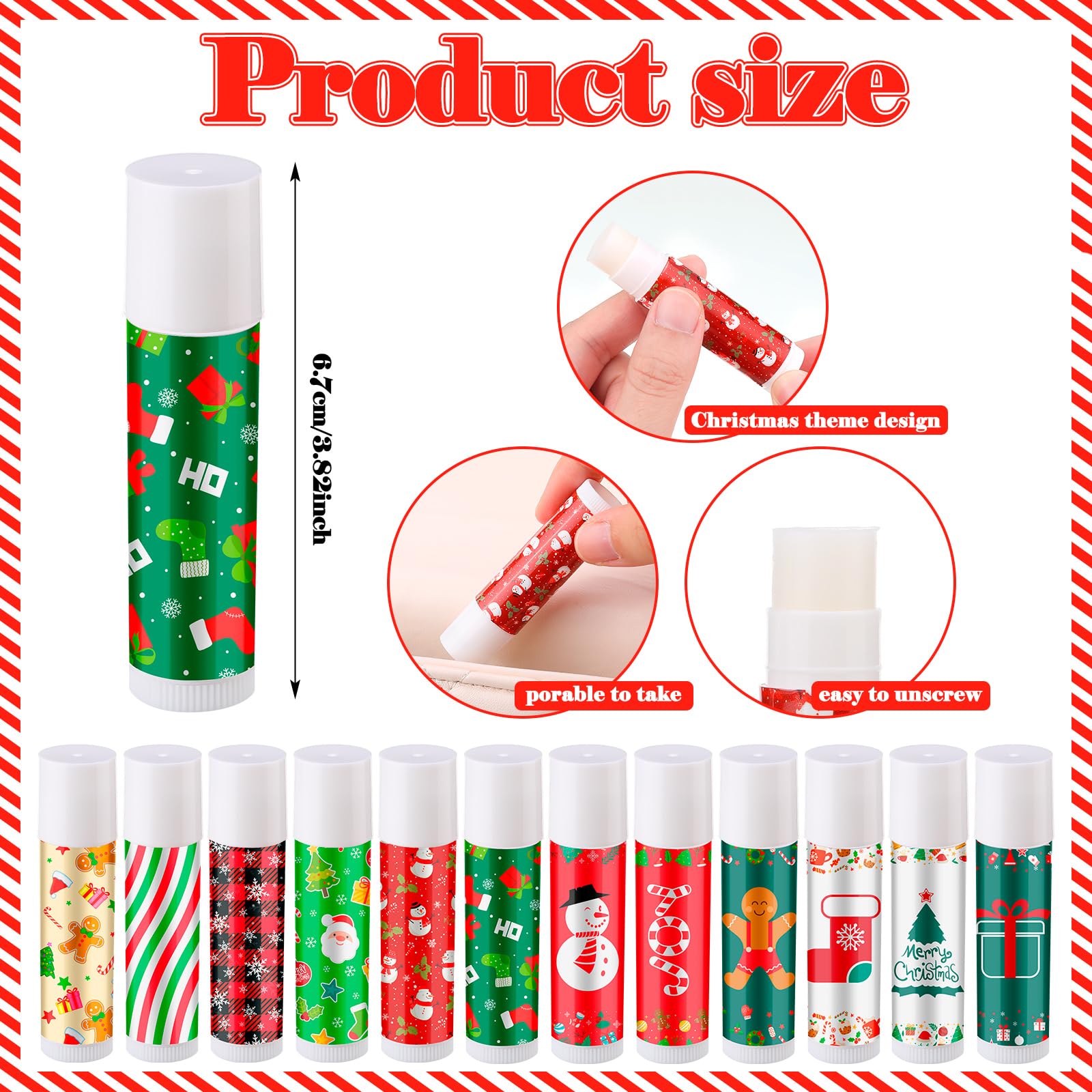 Compact pocket-size lip balms by Maxcheck for on-the-go moisture.