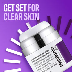 MAXCLINIC Time Return Melatonin Cream texture closeup shows a silky, nourishing film on skin.