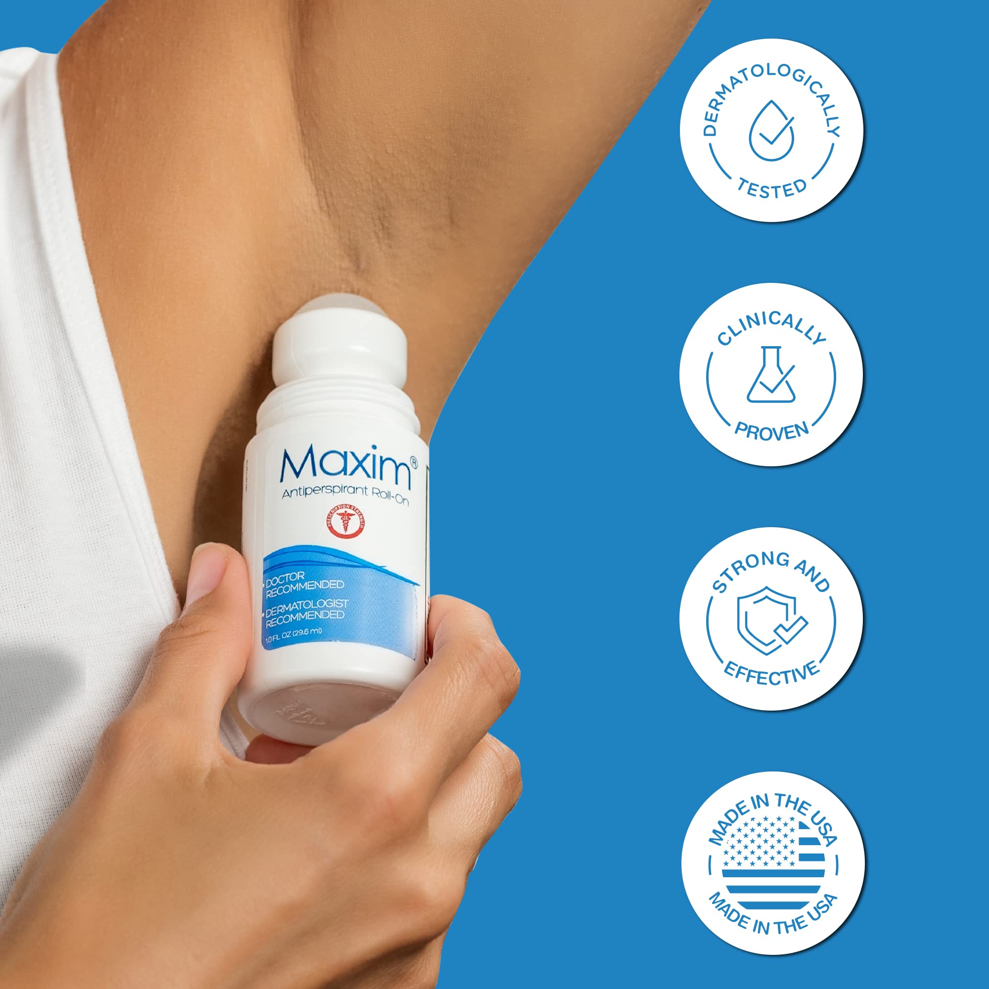 MAXIM easy-roll-on application seen during gym session