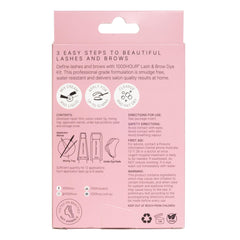 MaxRelief Brow Color Kit application process with even coverage