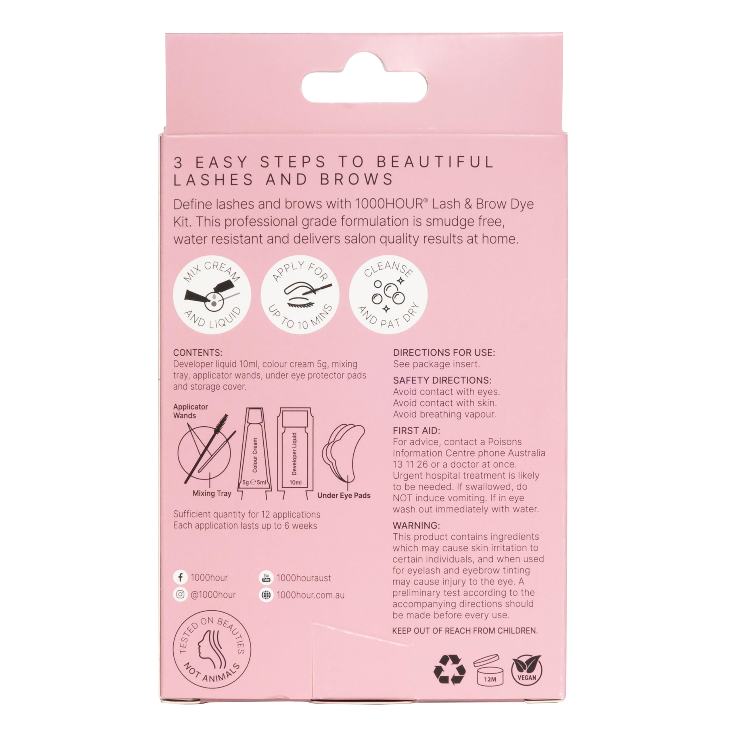 MaxRelief Brow Mascara applying on brows delivers long-lasting color up to six weeks