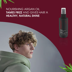 HAIR CLUB Maxxam Chrome frizz control smoothing flyaways for a polished look.