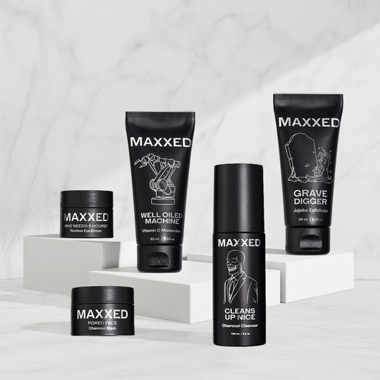 MAXXED Face Wash with activated charcoal for oil control and clean skin.