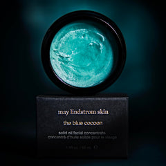 May Lindstrom Skin Blue Cocoon balm-on-face delivers hydrated comfort daily.