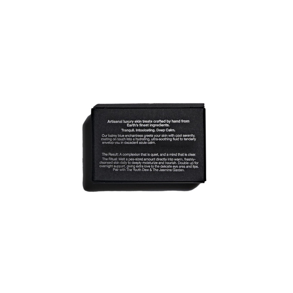 May Lindstrom Skin Blue Cocoon balm-on-oil texture melts onto damp skin.