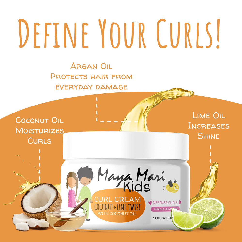 MAYA MARI hair shine closeup suggests healthy-looking curls